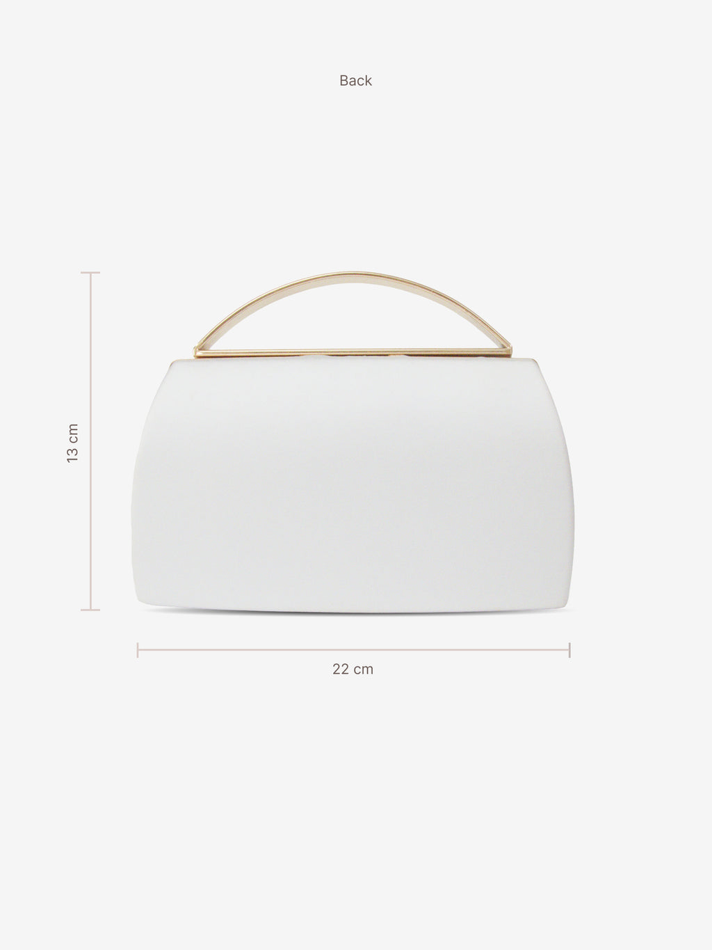 Winter Fleur - White Floral Box Clutch