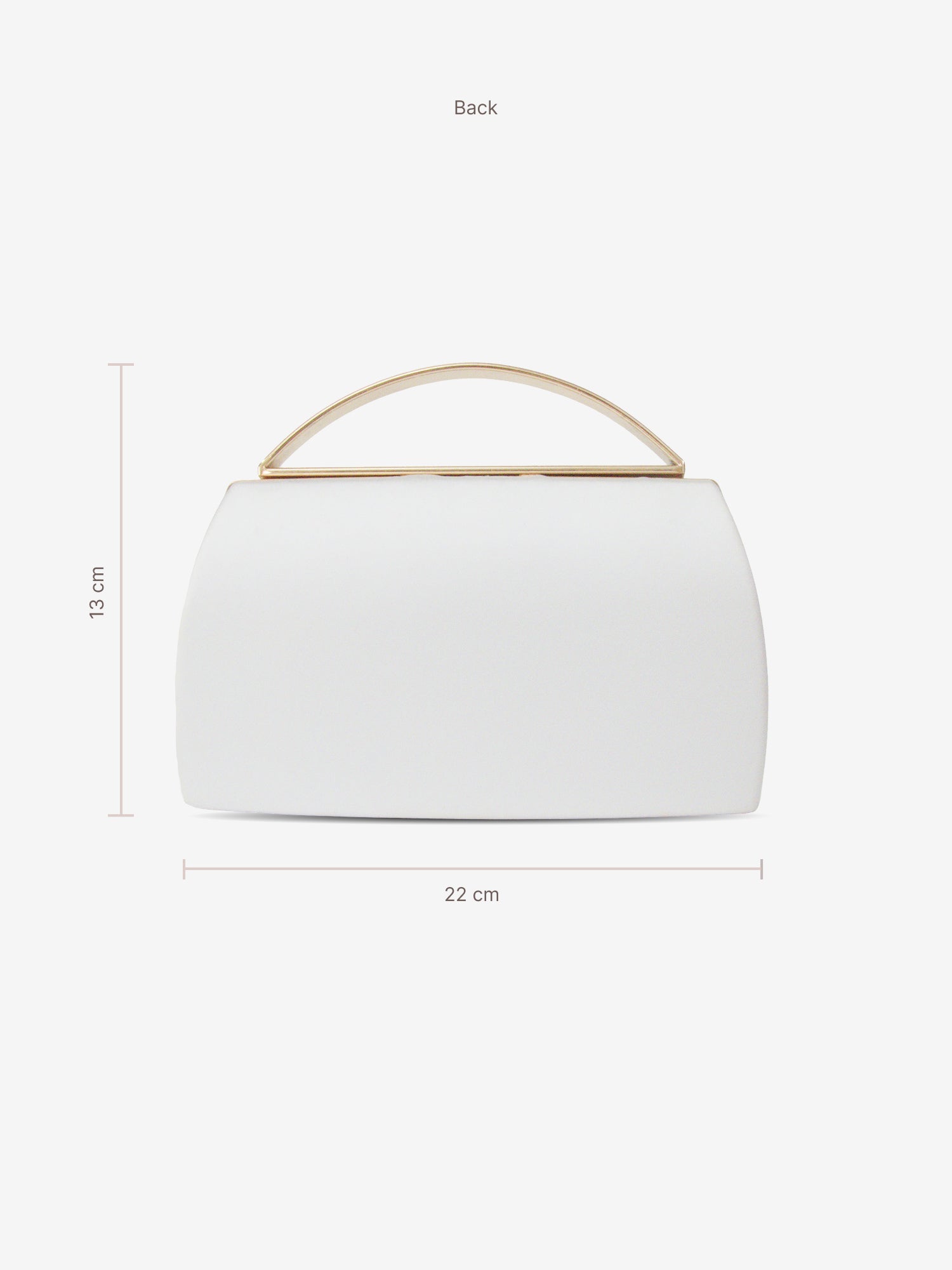 Winter Fleur - White Floral Box Clutch