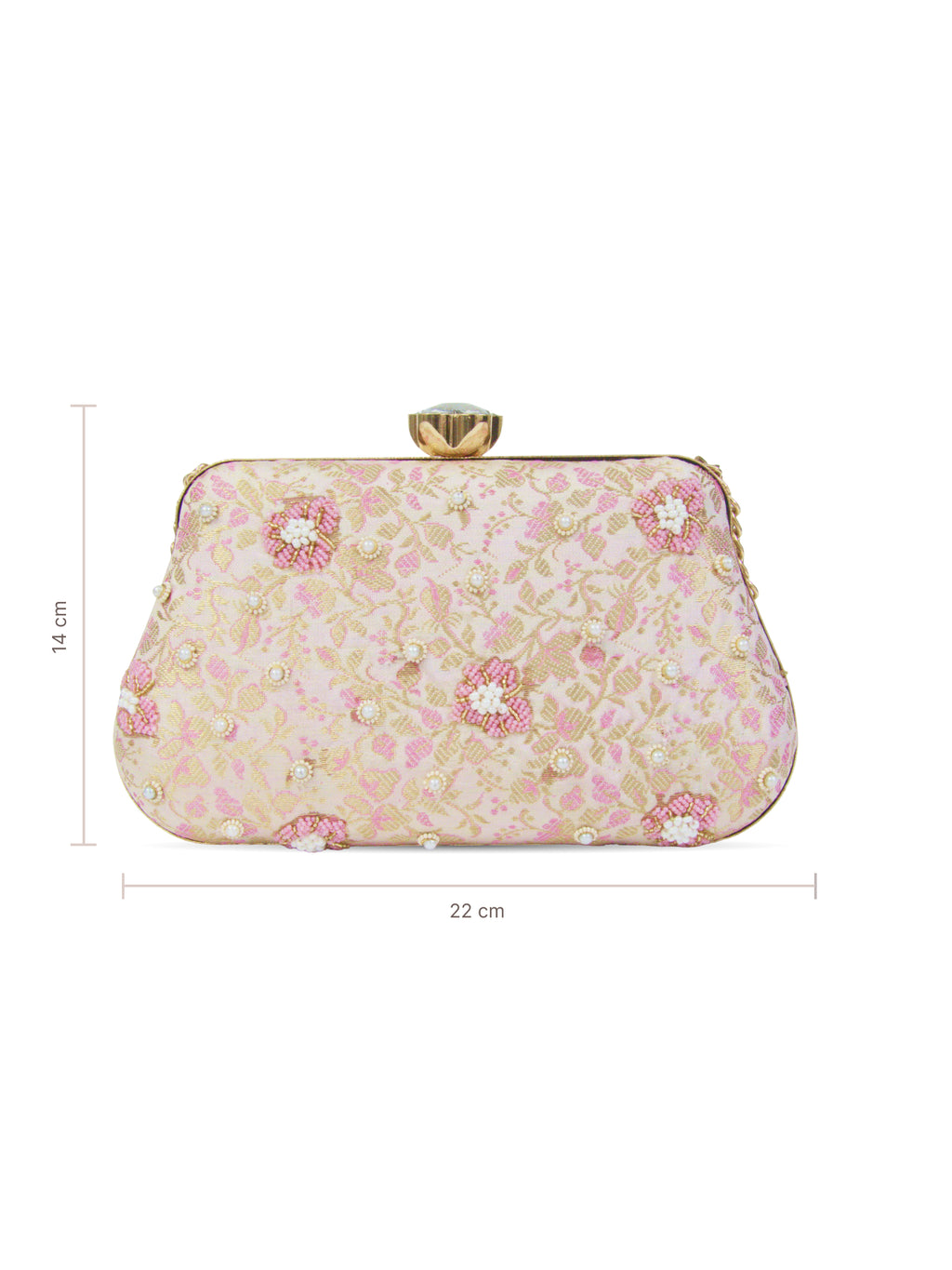 Blush Fleur Party Clutch