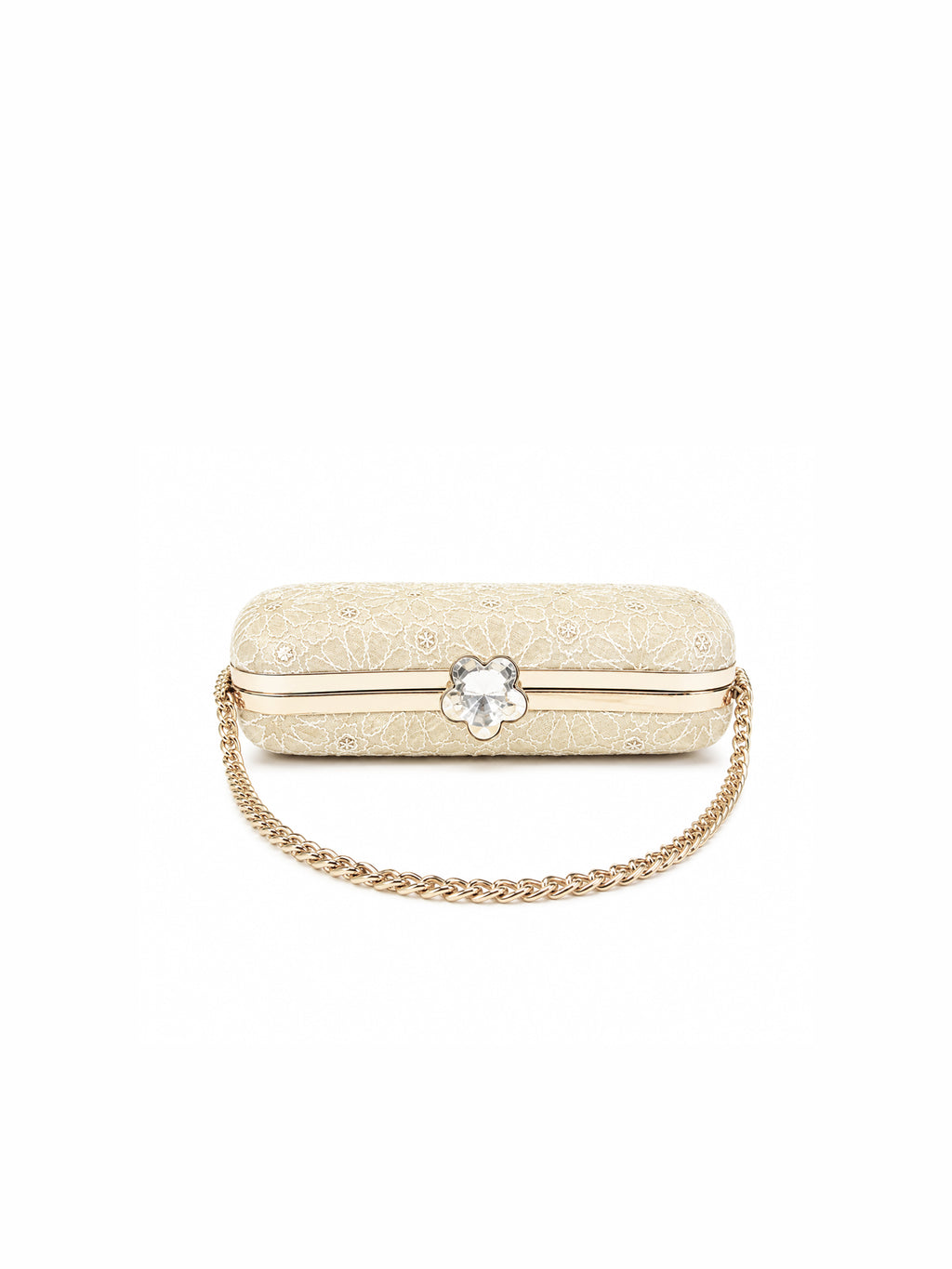 Ivory Fleur Clutch