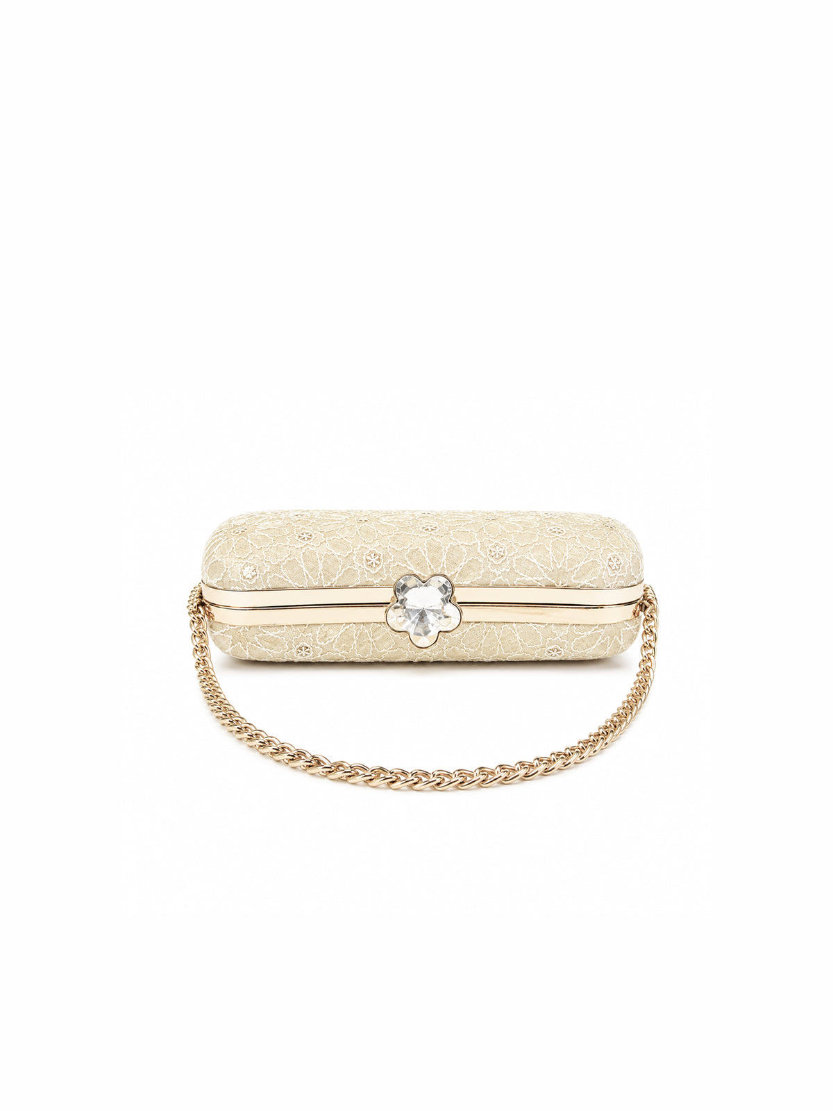Ivory Fleur Clutch