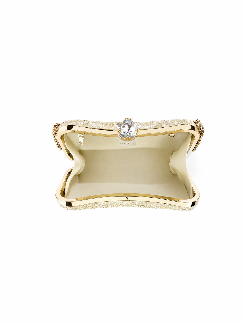 Ivory Fleur Clutch