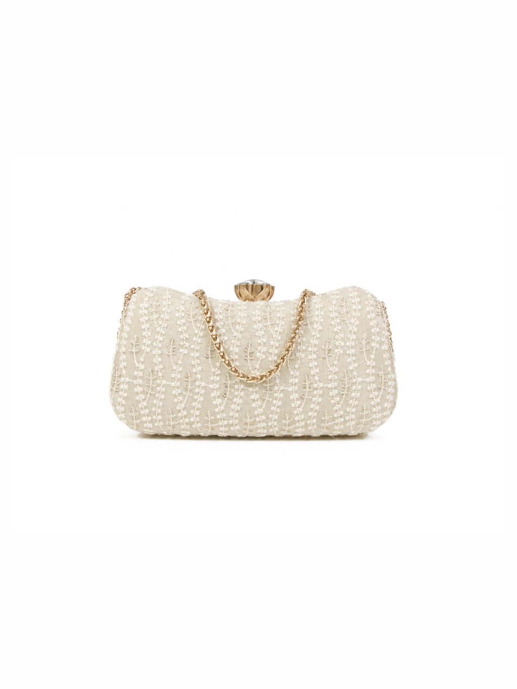 Ivory Vine Clutch