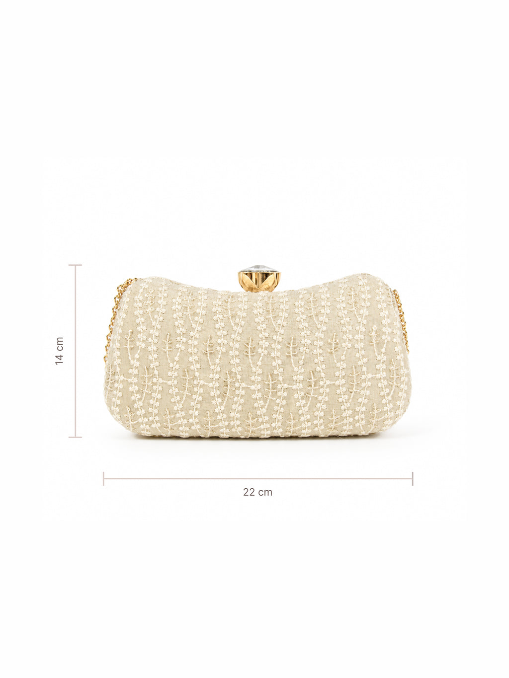 Ivory Vine Clutch
