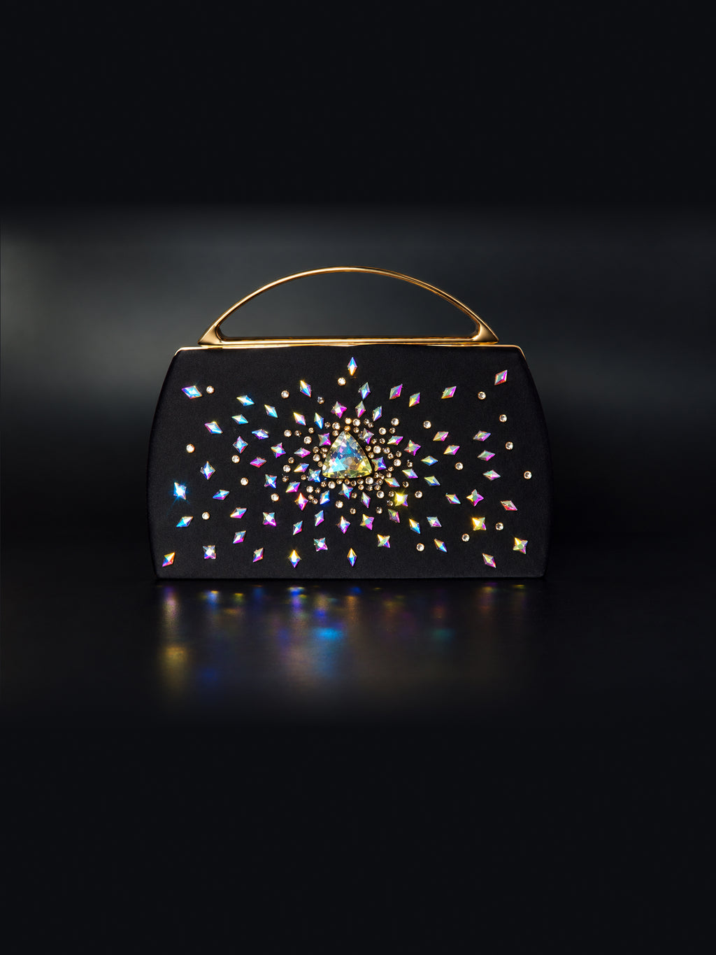 Prismara — Iridescent Crystal Embellished Minaudière