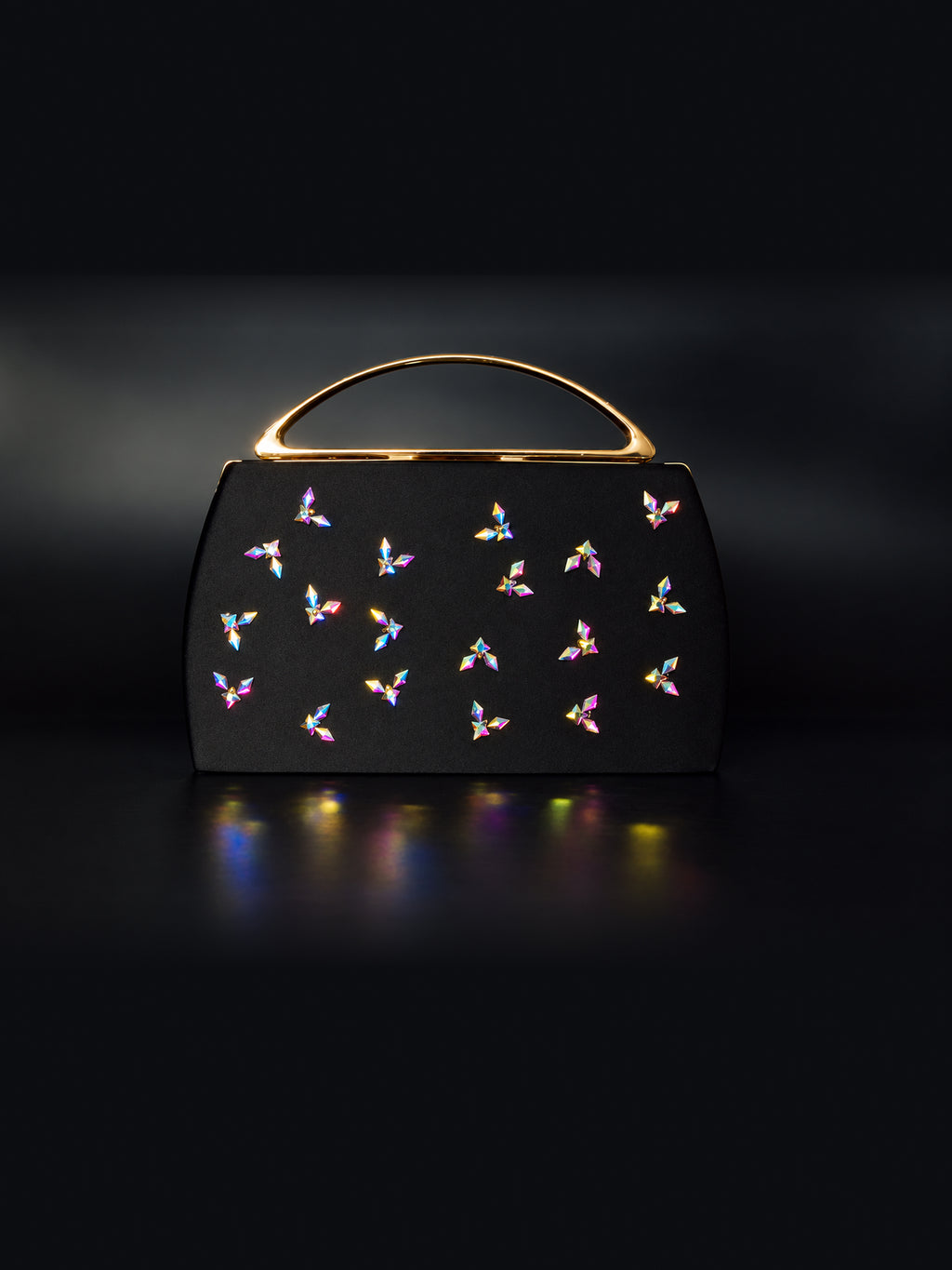 Prismara — Iridescent Crystal Embellished Minaudière