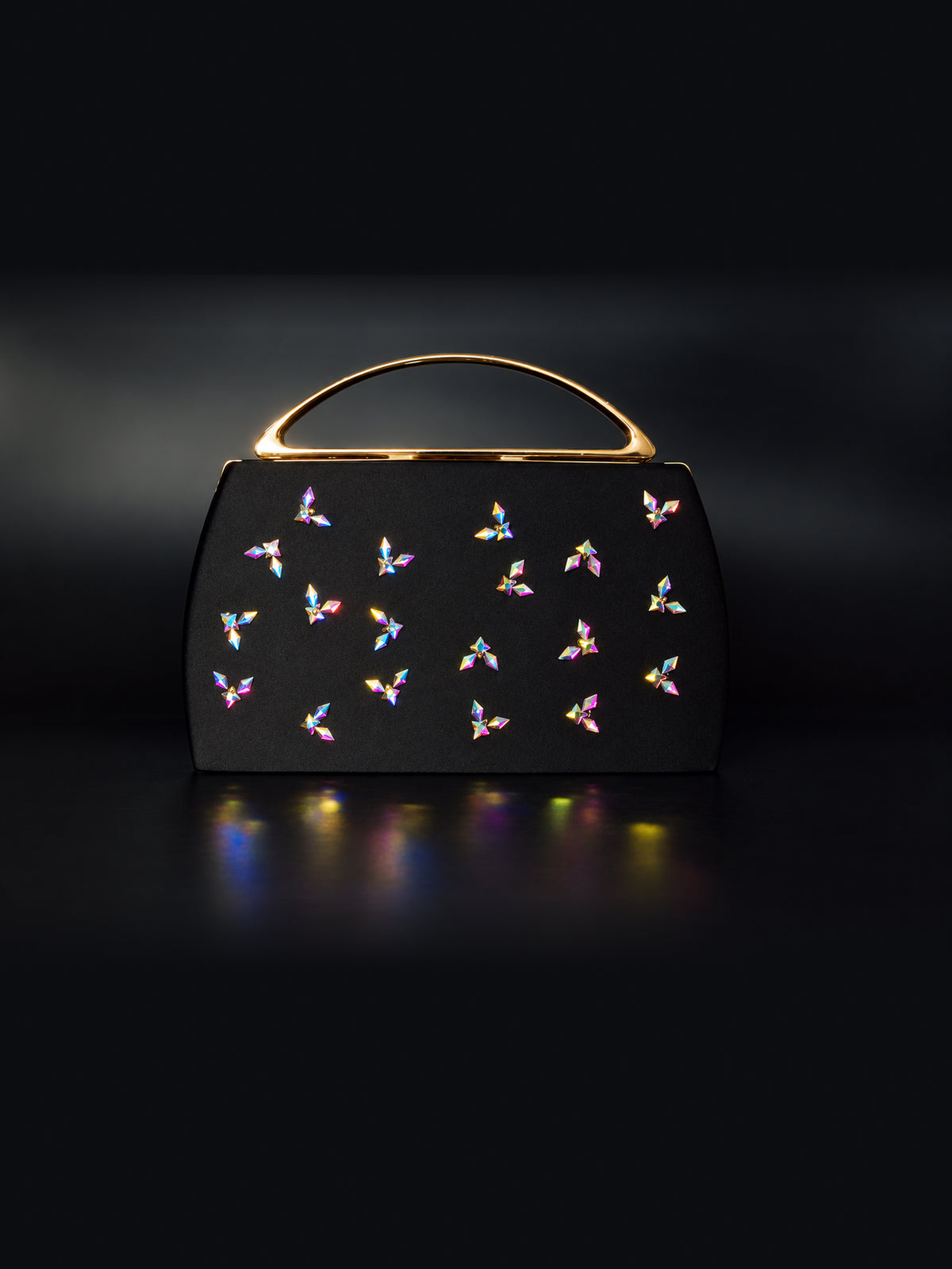 Prismara — Iridescent Crystal Embellished Minaudière