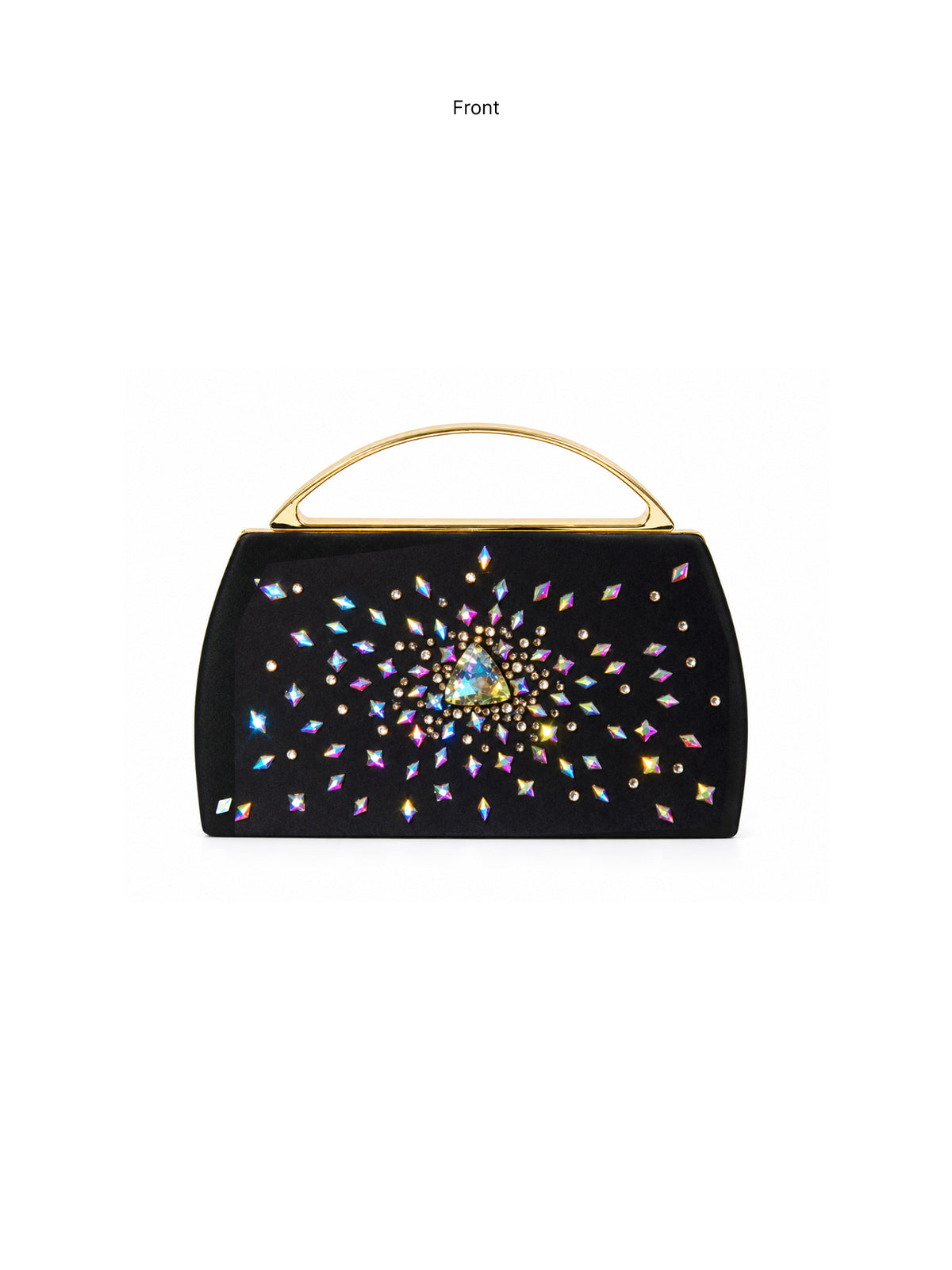 Prismara — Iridescent Crystal Embellished Minaudière